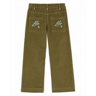 EMILE ET IDA - PANTALON VELOURS | PISTACHE