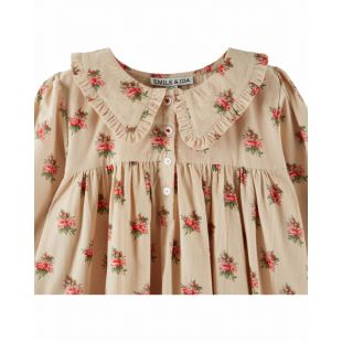 EMILE ET IDA - ROBE VELOURS FLEURS DES BOIS