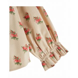 EMILE ET IDA - BLOUSE VELOURS FLEURS DES BOIS