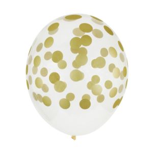 MY LITTLE DAY - 5 ballons confettis dorés