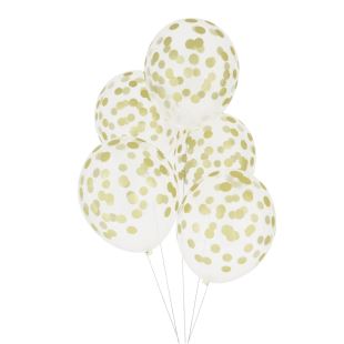 MY LITTLE DAY - 5 ballons confettis dorés