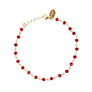 NILAÏ - BRACELET MINI PRÉCIEUSES QUARTZ RUBIS