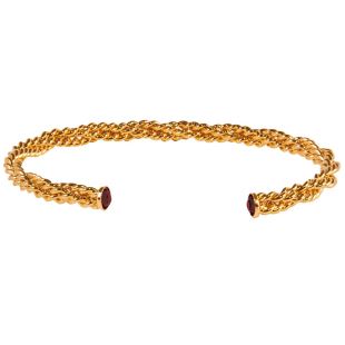 NILAÏ - JONC TWISTED TORSADÉ BURGUNDY