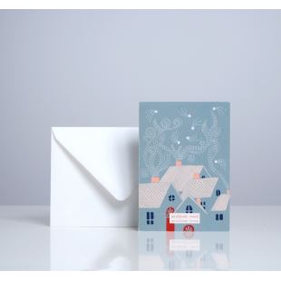 SEASON PAPER - CARTE DOUBLE NIGHT LIGHTS