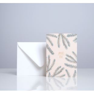 SEASON PAPER - CARTE DOUBLE SOUS LE SAPIN