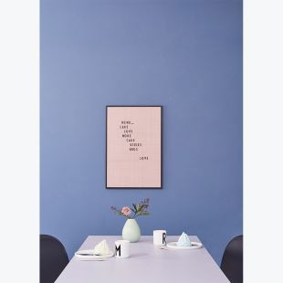 DESIGN LETTERS - TABLEAU MESSAGE A2 ROSE