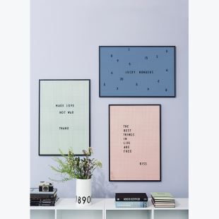 DESIGN LETTERS - TABLEAU MESSAGE A2 ROSE