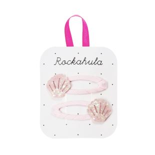 ROCKAHULA - BARRETTE COQUILLAGE ROSE NUDE X 2