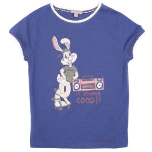 ÉMILE ET IDA - TEE SHIRT OUTREMER BUNNY