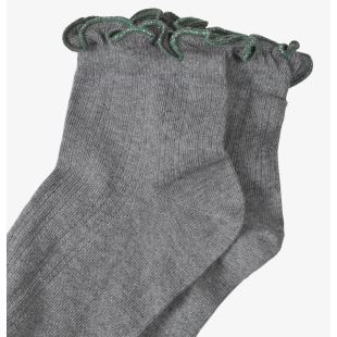 SOEUR - CHAUSSETTES DANAO GRIS/LUREX VERT