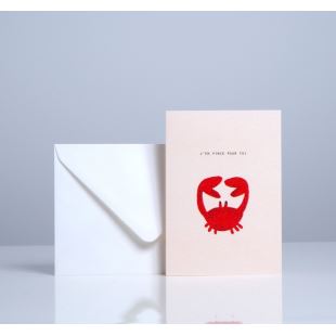 SEASON PAPER - CARTE CRABE "J'EN PINCE POUR TOI"