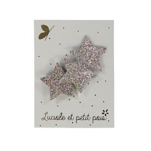 LUCIOLE ET PETIT POIS - BARETTE 3 ÉTOILES BRONZE