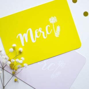 MY LOVELY THING - CARTE MERCI JAUNE