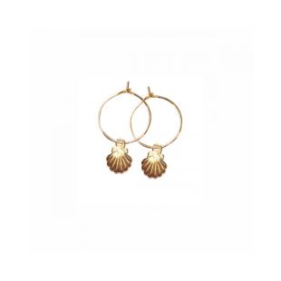 NILAÏ - BOUCLE D'OREILLE CHARMS COQUILLAGE
