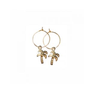 NILAÏ - BOUCLE D'OREILLE CHARMS PALMIER