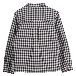 ARSÈNE ET LES PIPELETTES - CHEMISE À CARREAUX MARINE