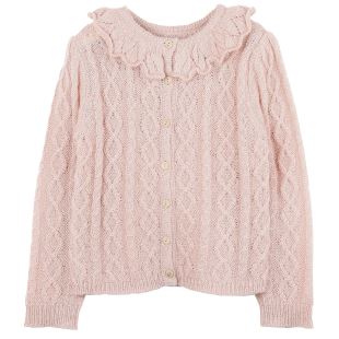 ÉMILE ET IDA - PULL COLLERETTE ROSE