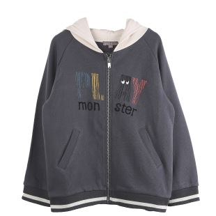 ÉMILE ET IDA - SWEAT ZIP ANTHRACITE