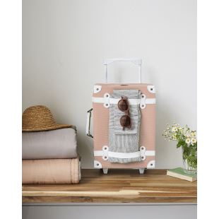 OLLI ELLA - VALISE À ROULETTES ROSE