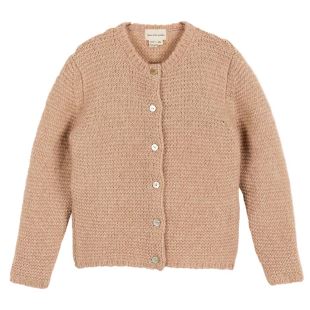 ARSÈNE ET LES PIPELETTES - CARDIGAN TRICOT POINT MOUSSE LUREX POUDRE