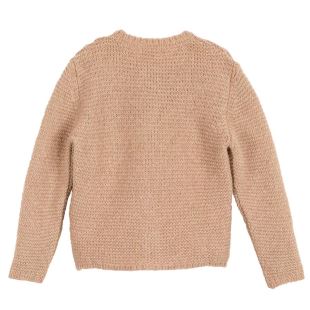 ARSÈNE ET LES PIPELETTES - CARDIGAN TRICOT POINT MOUSSE LUREX POUDRE