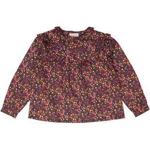 LOUIS LOUISE - BLOUSE AMIE - ROSE IMPRIMÉ FLEUR FUSHIA