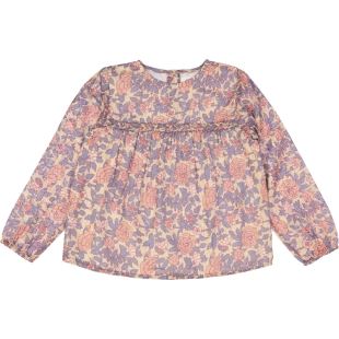 LOUIS LOUISE - TUNIQUE ANNIE - ROSE FLEURS LUREX