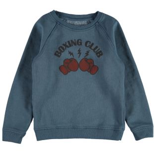 LOUIS LOUISE - SWEAT JAMES BOXE BLEU
