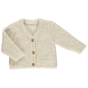 POUDRE ORGANIC - CARDIGAN WITLOOF BEIGE