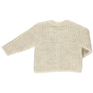 POUDRE ORGANIC - CARDIGAN WITLOOF BEIGE