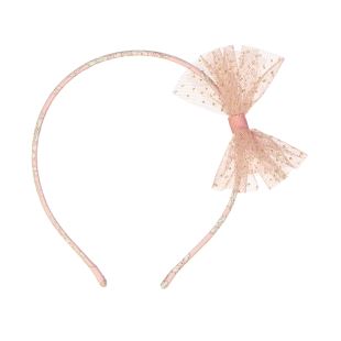 LUCIOLE ET PETIT POIS - SERRE TÊTE LIBERTY CAPEL ROSE & TUTU PINK