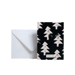 SEASON PAPER - CARTE DE NOËL - PINES "JOYEUSES FETES"
