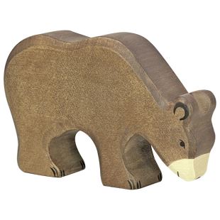 HOLZTIGER - OURS BRUN MANGEANT