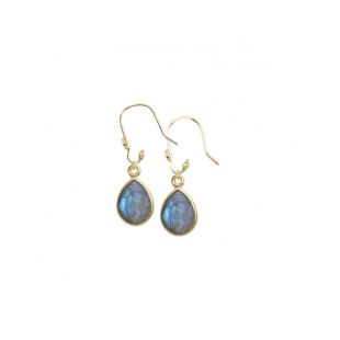 NILAÏ - BOUCLE D'OREILLE COLOR STONE LABRADORITE