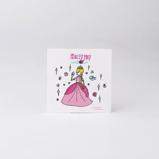 MATHILDE CABANAS - INVITATION ANNIVERSAIRE PRINCESSE X 6