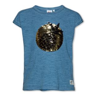 AO76 - TEE SHIRT PINEAPPLE DENIM BLUE