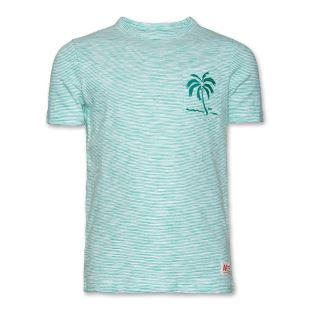 AO76 - TEE SHIRT PALMIER POCHE - VERT