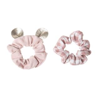 ROCKAHULA - 2 X NOEUD SOURIS & CARREAUX - ROSE