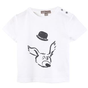 ÉMILE ET IDA - TEE SHIRT ÉCRU VISAGE