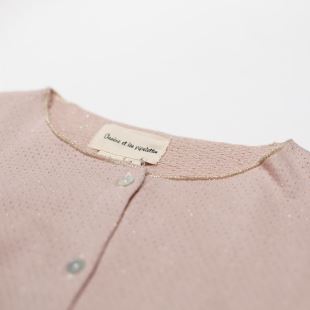 ARSÈNE ET LES PIPELETTES - CARDIGAN MOLLETON POUDRE & LUREX