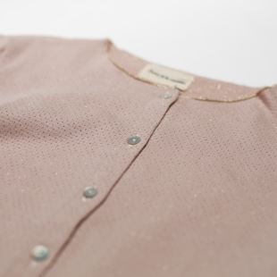 ARSÈNE ET LES PIPELETTES - CARDIGAN MOLLETON POUDRE & LUREX