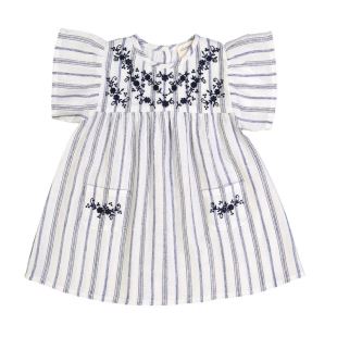 LOUIS LOUISE - ROBE AVA LUREX FANTASY STRIPES