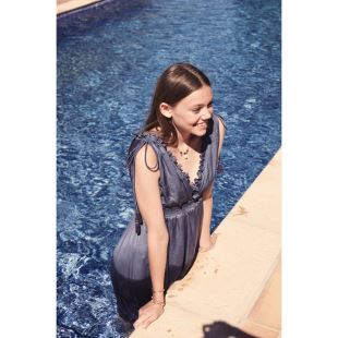 LOUISE MISHA - LIGNE FEMME - ROBE PLUMERIA BLEU NUIT
