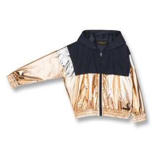 FINGER IN THE NOSE - MANTEAU RAINBOW COPPER METAL COLORBLOCK