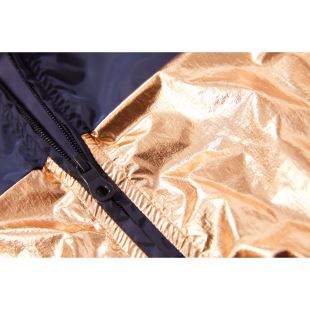 FINGER IN THE NOSE - MANTEAU RAINBOW COPPER METAL COLORBLOCK