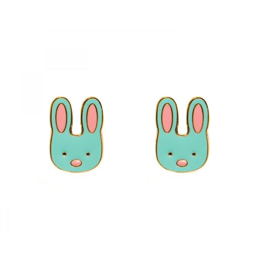 BOUCLES D'OREILLE - LAPIN BLEU