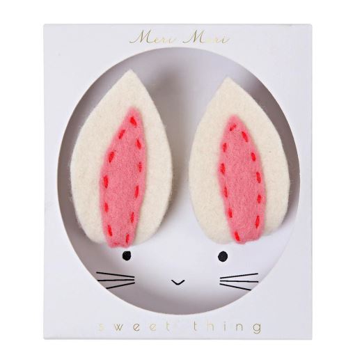 Set de 2 pinces à cheveux oreilles de lapin