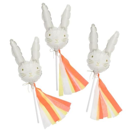 Set de 6 minis ballons lapin