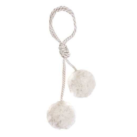 POMPOM TULLE ÉCRU & OR GM