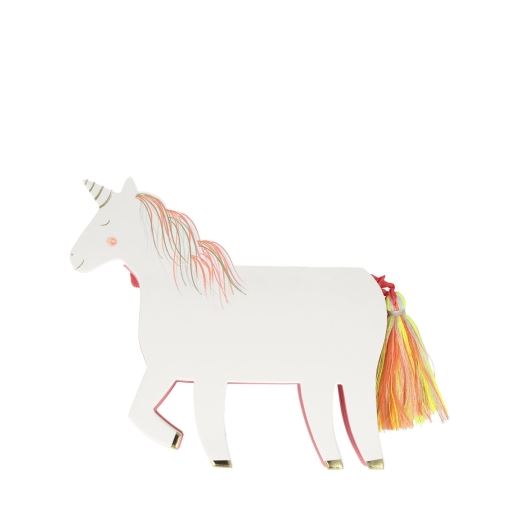 Cahier licorne à pompons et dorure